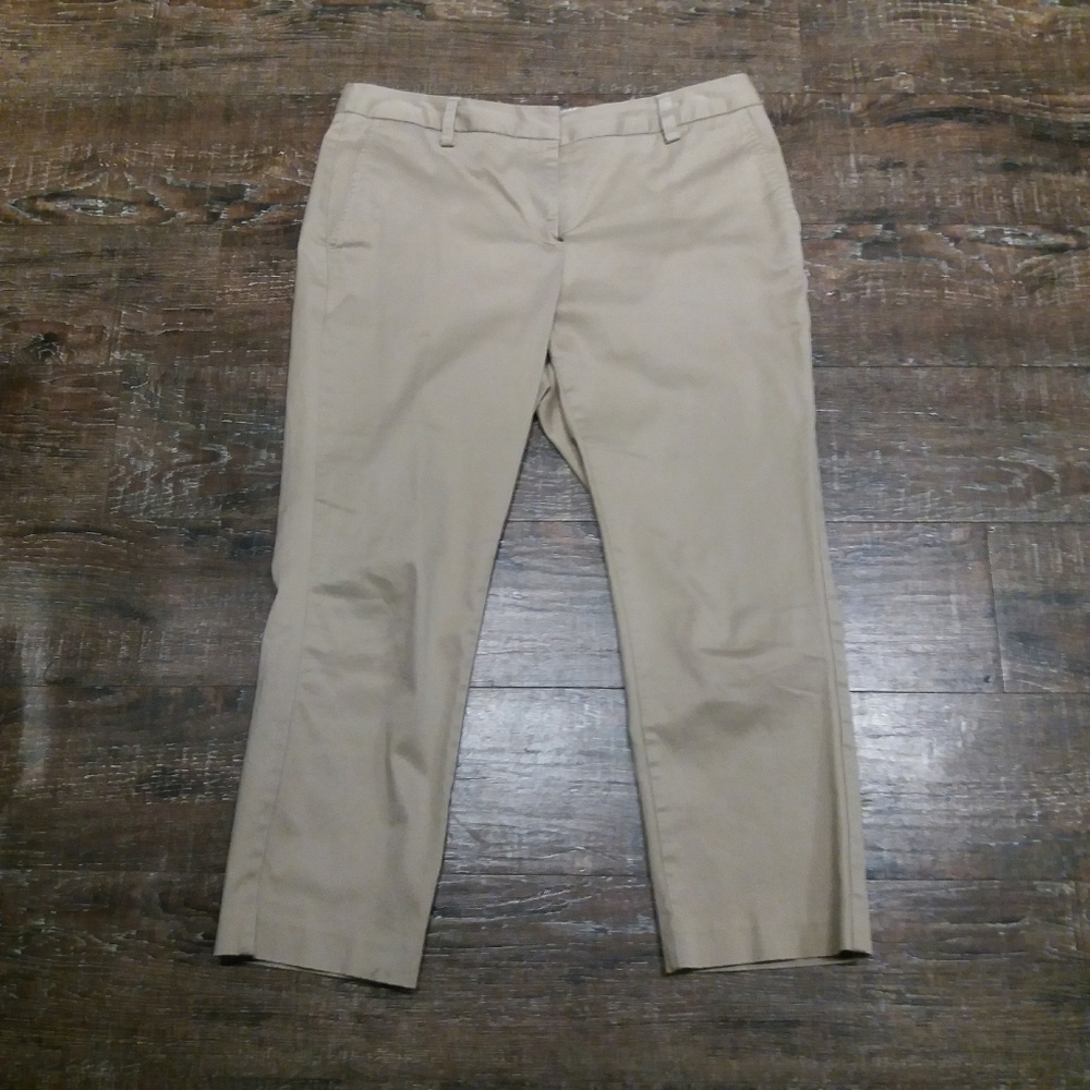 Lands' End Khaki Crop Pants 8P